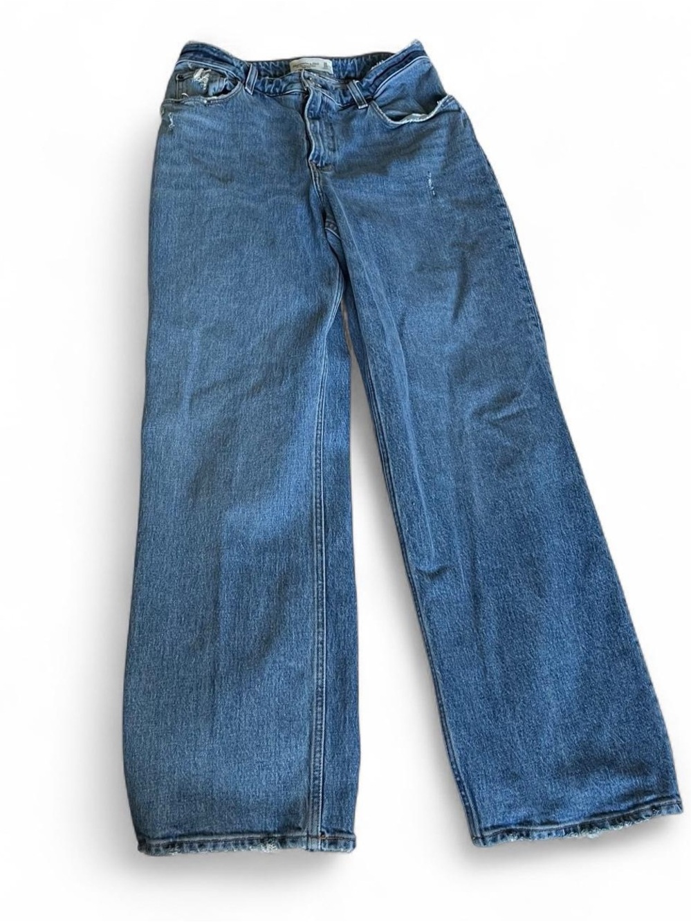 Abercrombie & Fitch Light Blue Wide Leg Jeans